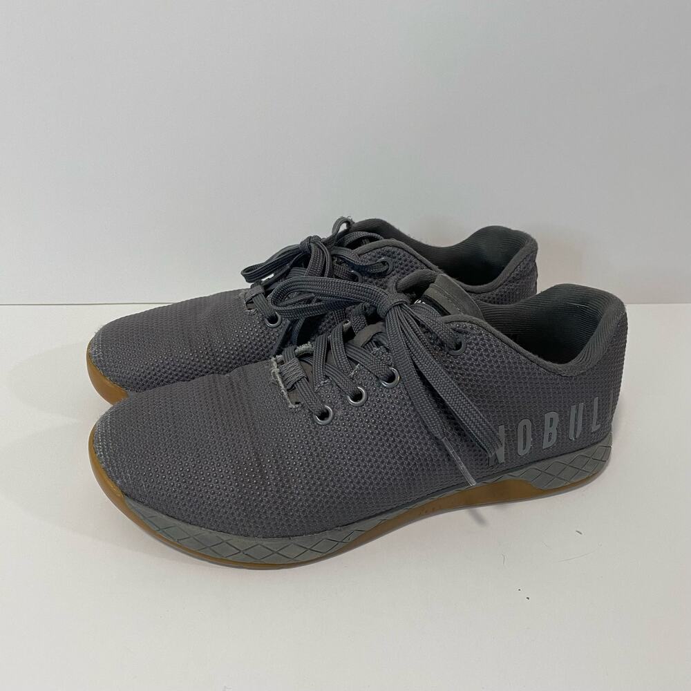 Nobull Trainers Sneakers Crossfit Lifting Gray Gum Women's‎ Size 9.5 Gym Active
